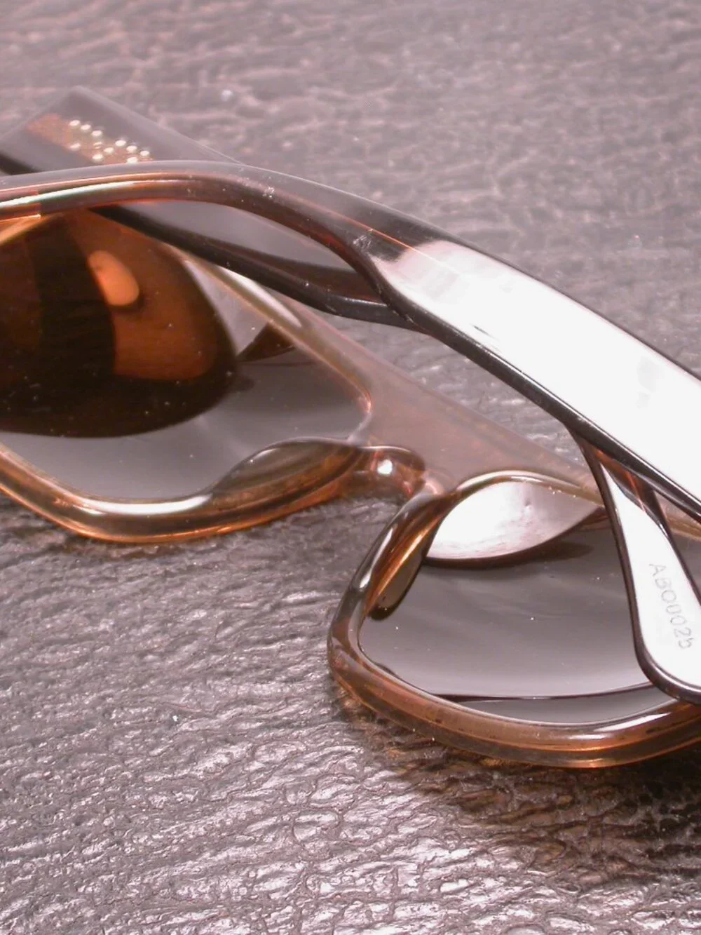Authentic Colab Amber Clear Bold Sporty Sunglasses